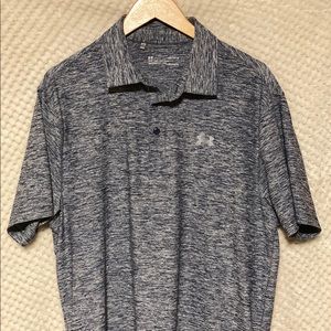 Men’s Under Armour Heatgear polo. Gray, Size L